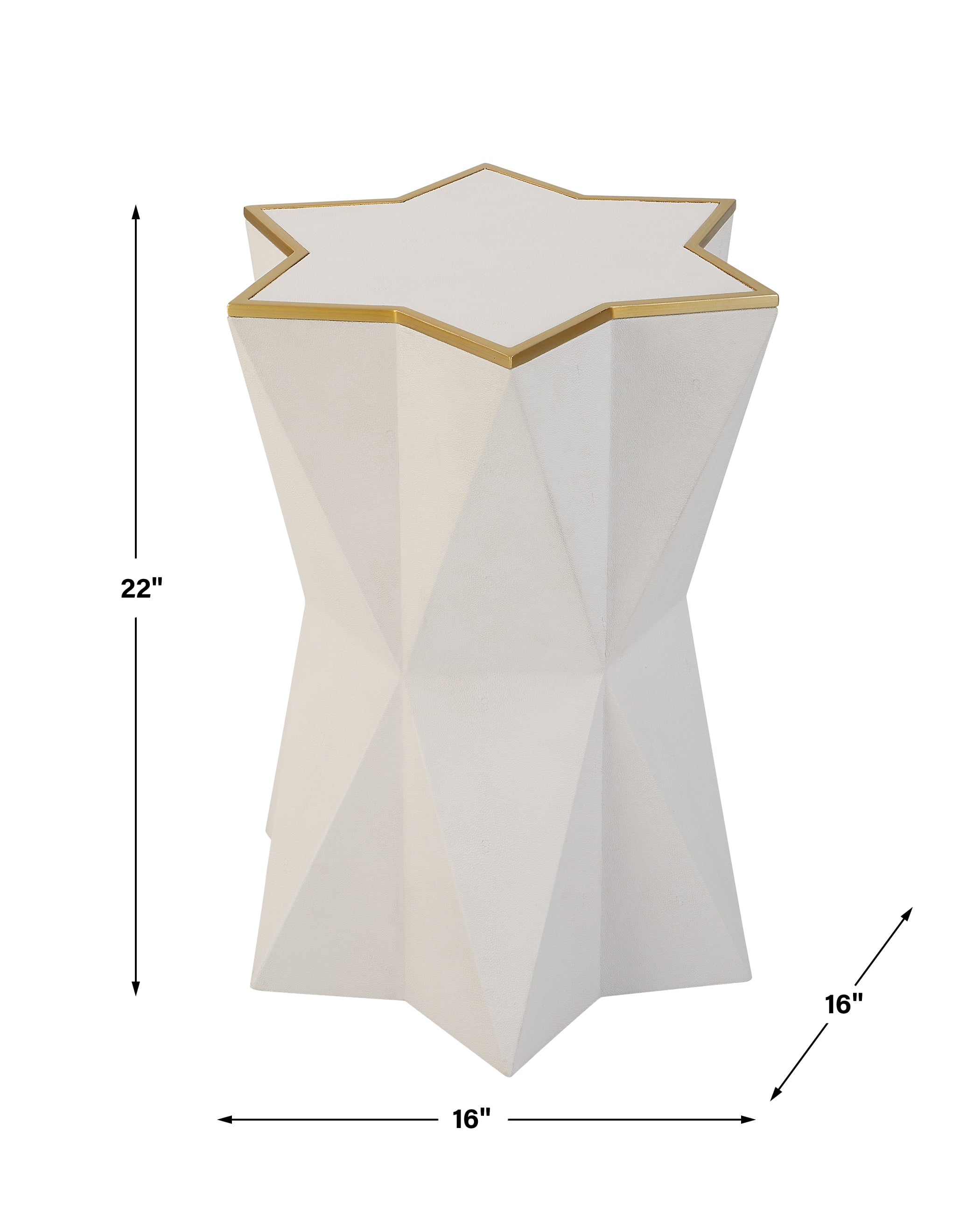 Uttermost Capella Capella White Accent Table