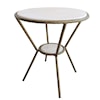 Uttermost Refuge Refuge Round White Side Table