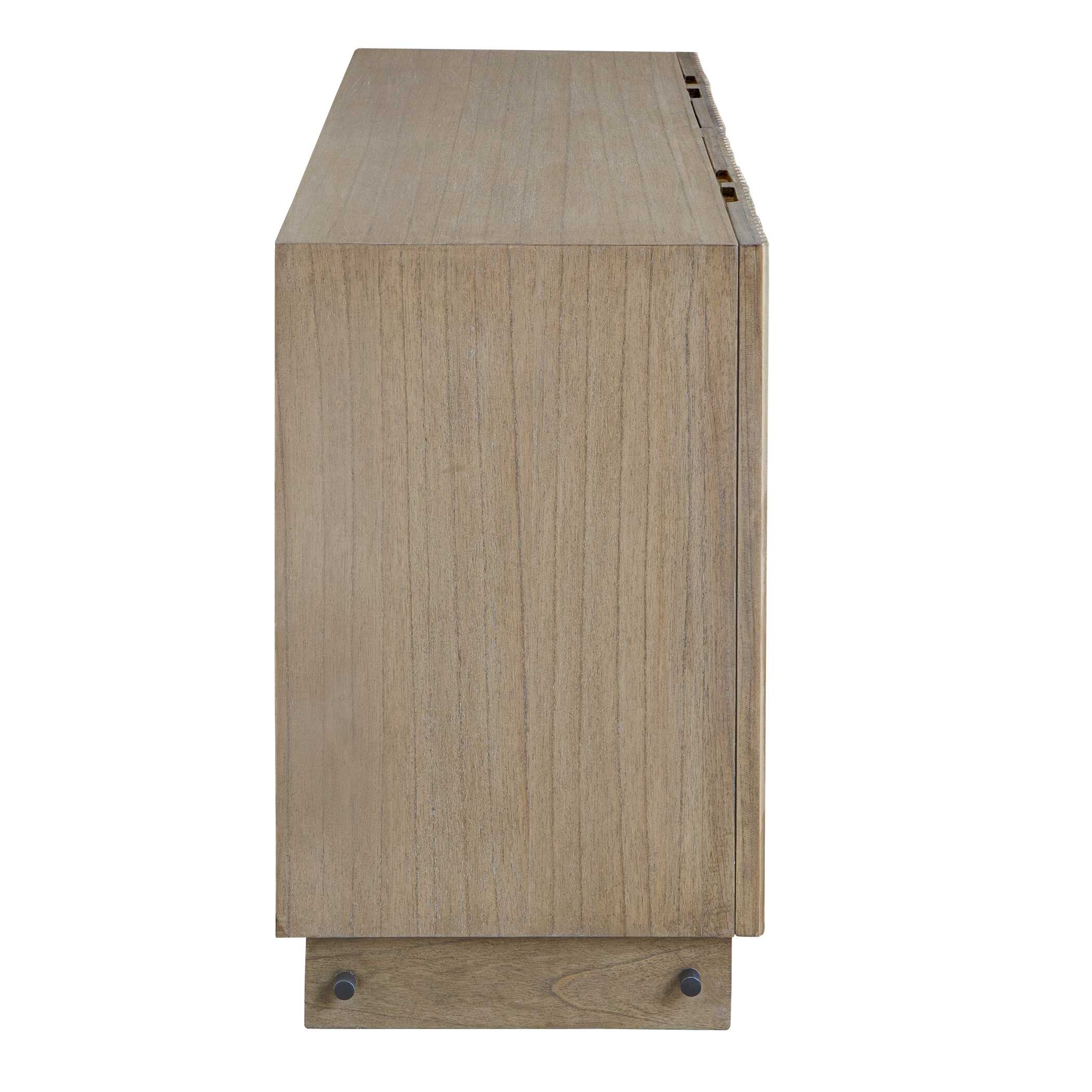 Kellem Natural Wood 4 Door Cabinet