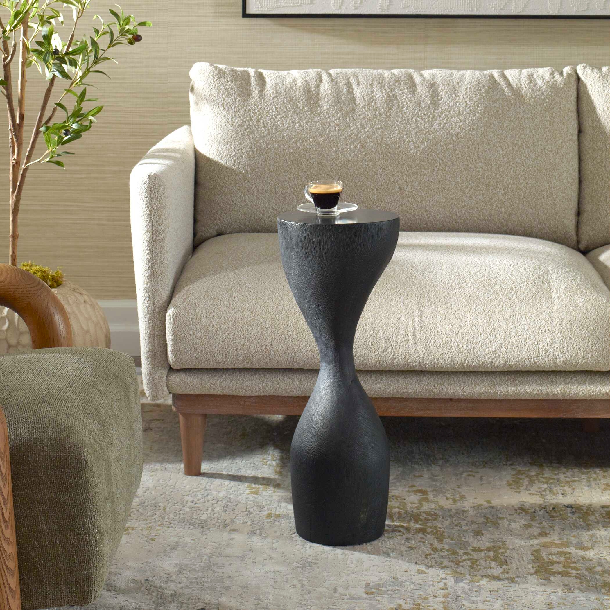 Mattison Black Drink Table