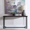 Uttermost Accent Furniture - Occasional Tables Basuto Steel Console Table