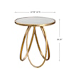 Uttermost Accent Furniture - Occasional Tables Montrez Gold Accent Table