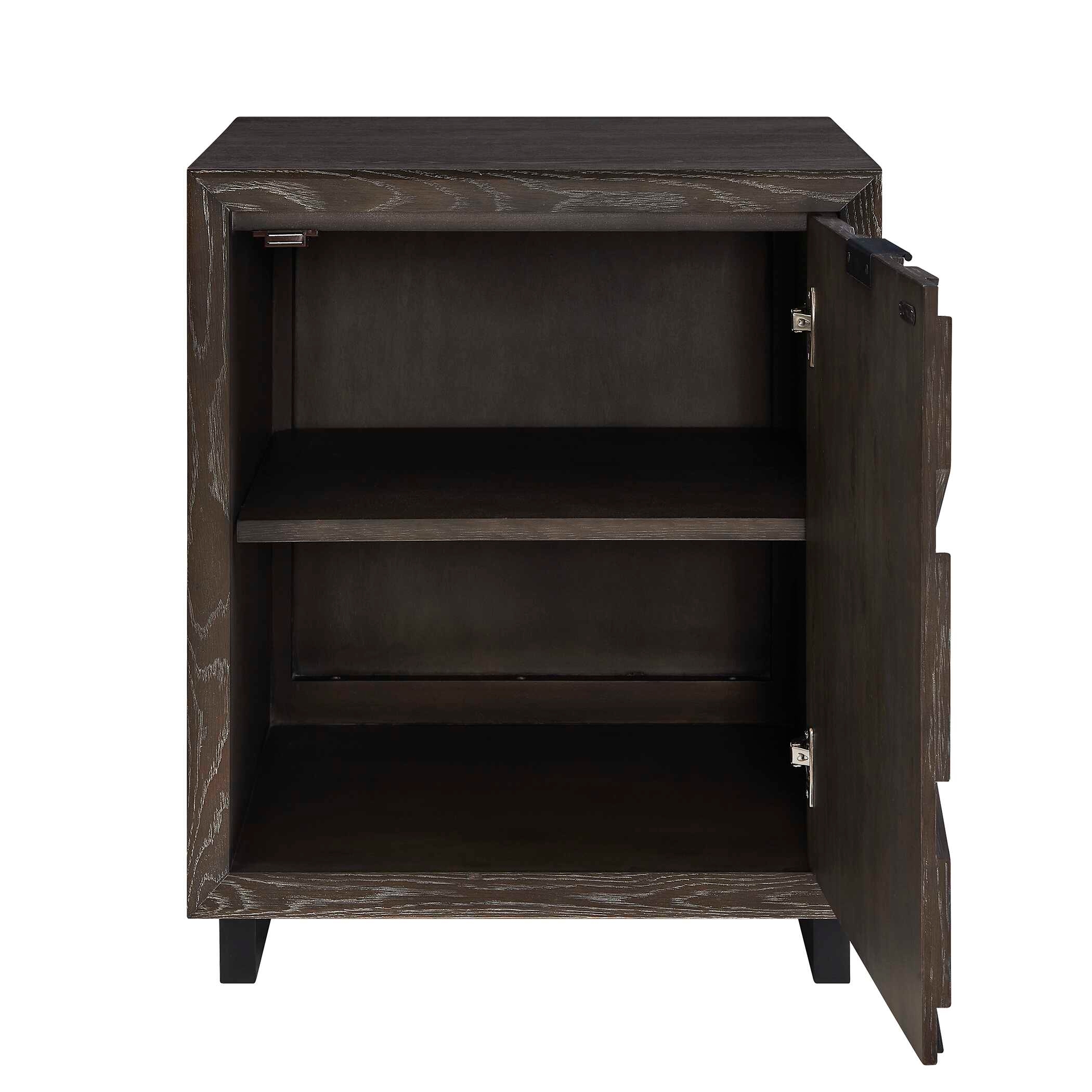 Uttermost Barrett Barrett Dark Charcoal Oak Cabinet