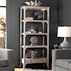 Uttermost Accent Furniture - Bookcases Bridgely Aged White Etagere