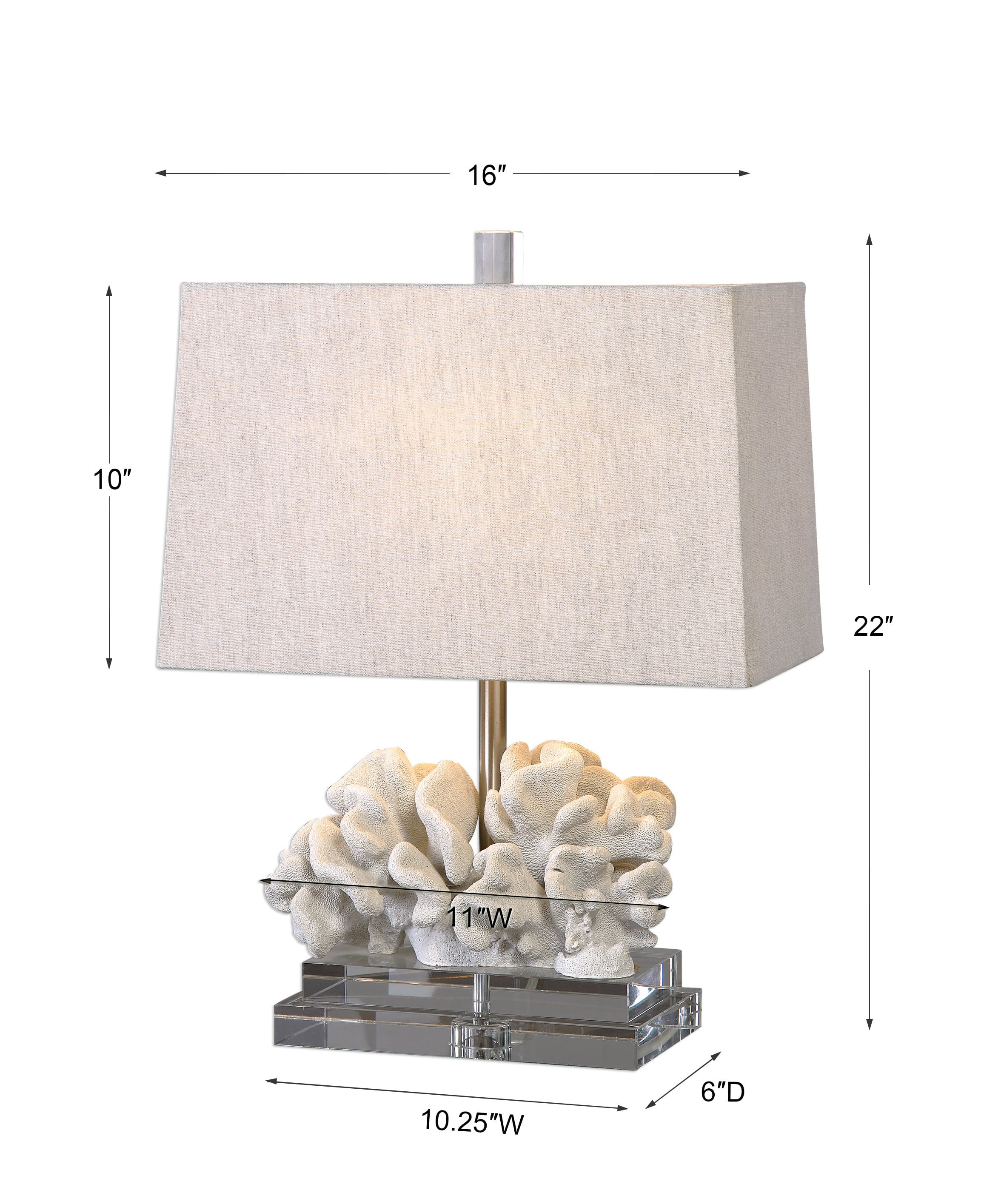 Coral Sculpture Table Lamp