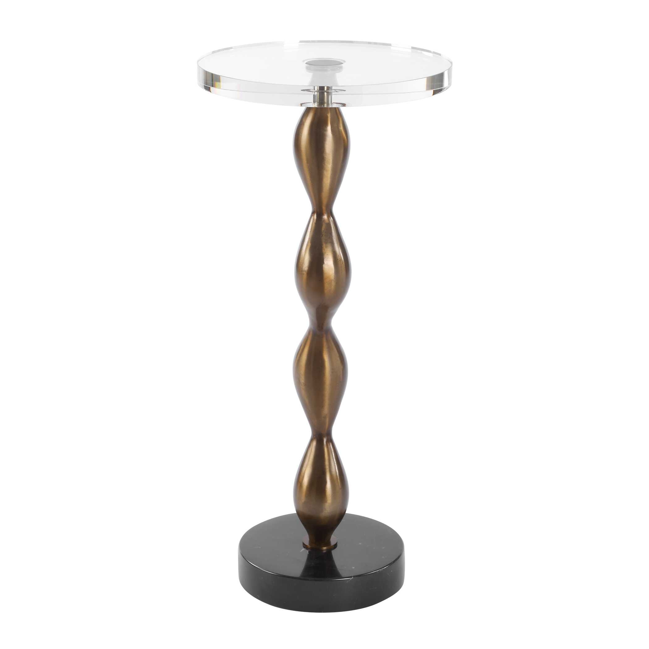 Uttermost Remolino Remolino Bronze Drink Table