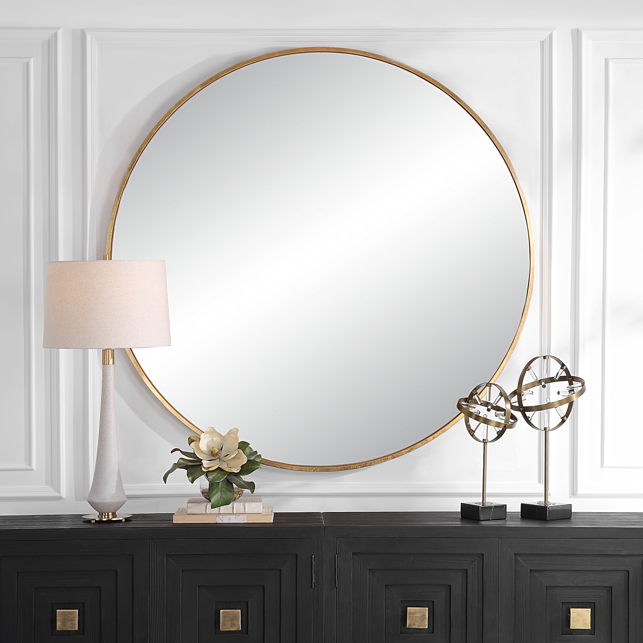 Uttermost Junius Junius Large Gold Round Mirror