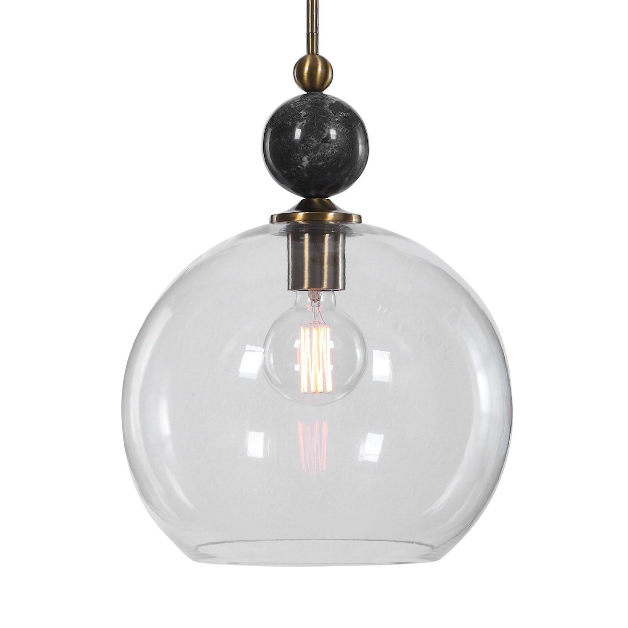 Uttermost Lighting Fixtures - Pendant Lights Mendota 1 Light Glass Pendant