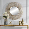 Uttermost Swirl Swirl Round Gold Mirror