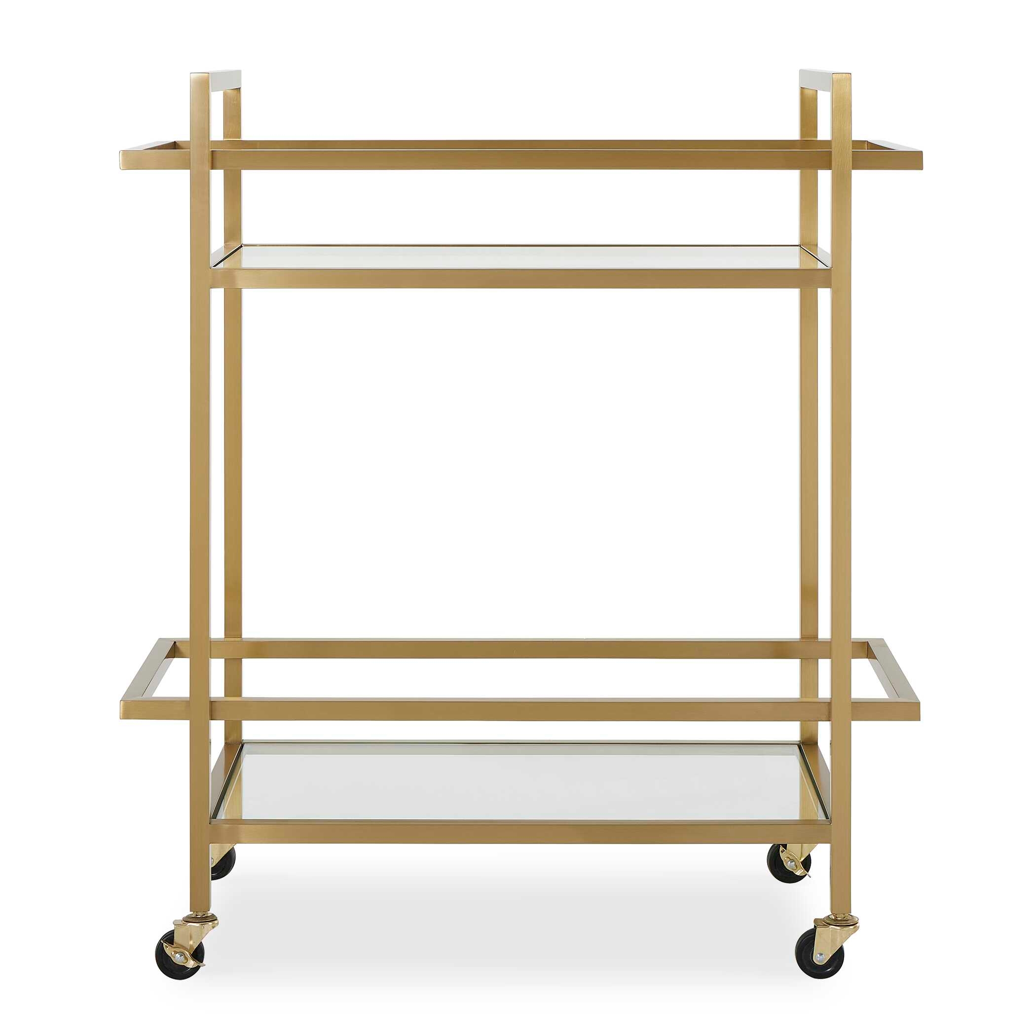 Erena Brass Bar Cart