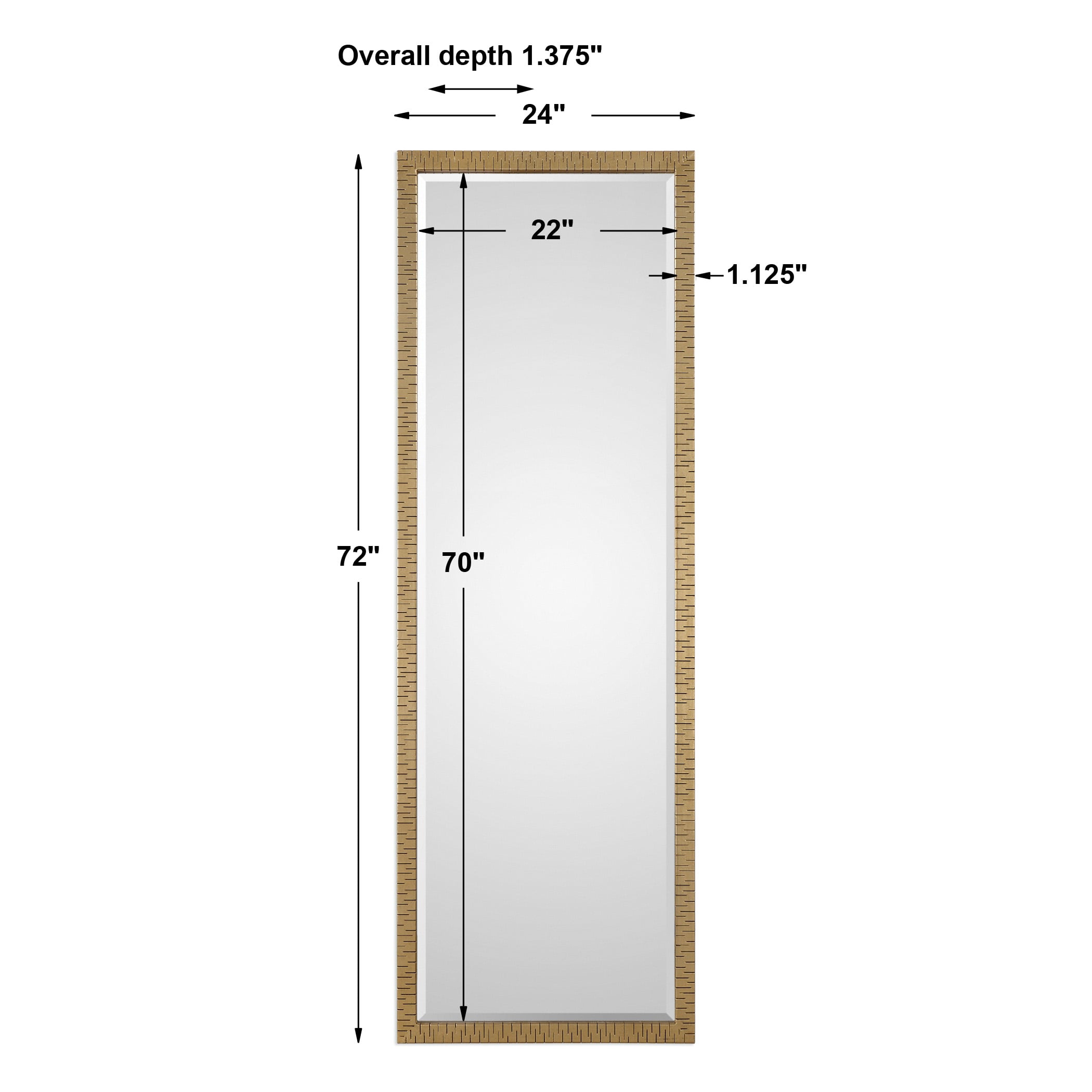 Uttermost Mirrors Vilmos Metallic Gold Mirror