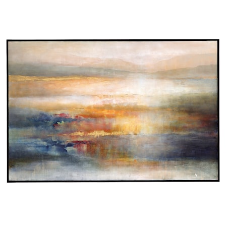 Seafaring Dusk Hand Painted Abstract Art