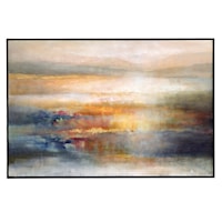 Seafaring Dusk Hand Painted Abstract Art