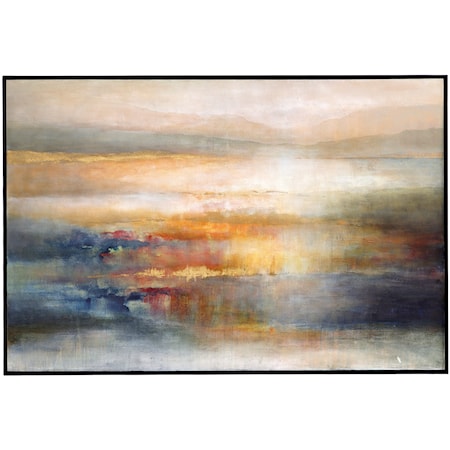 Seafaring Dusk Hand Painted Abstract Art
