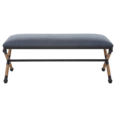 Firth Rustic Navy Bench