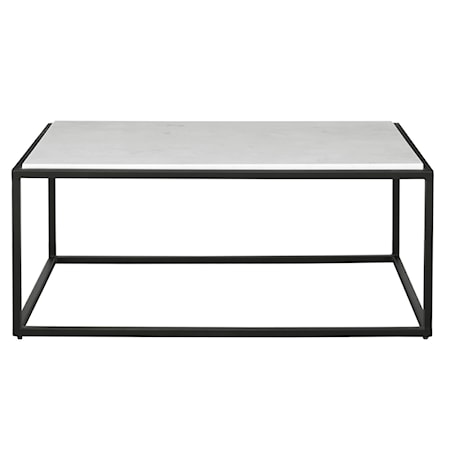 Vola Modern White Marble Coffee Table