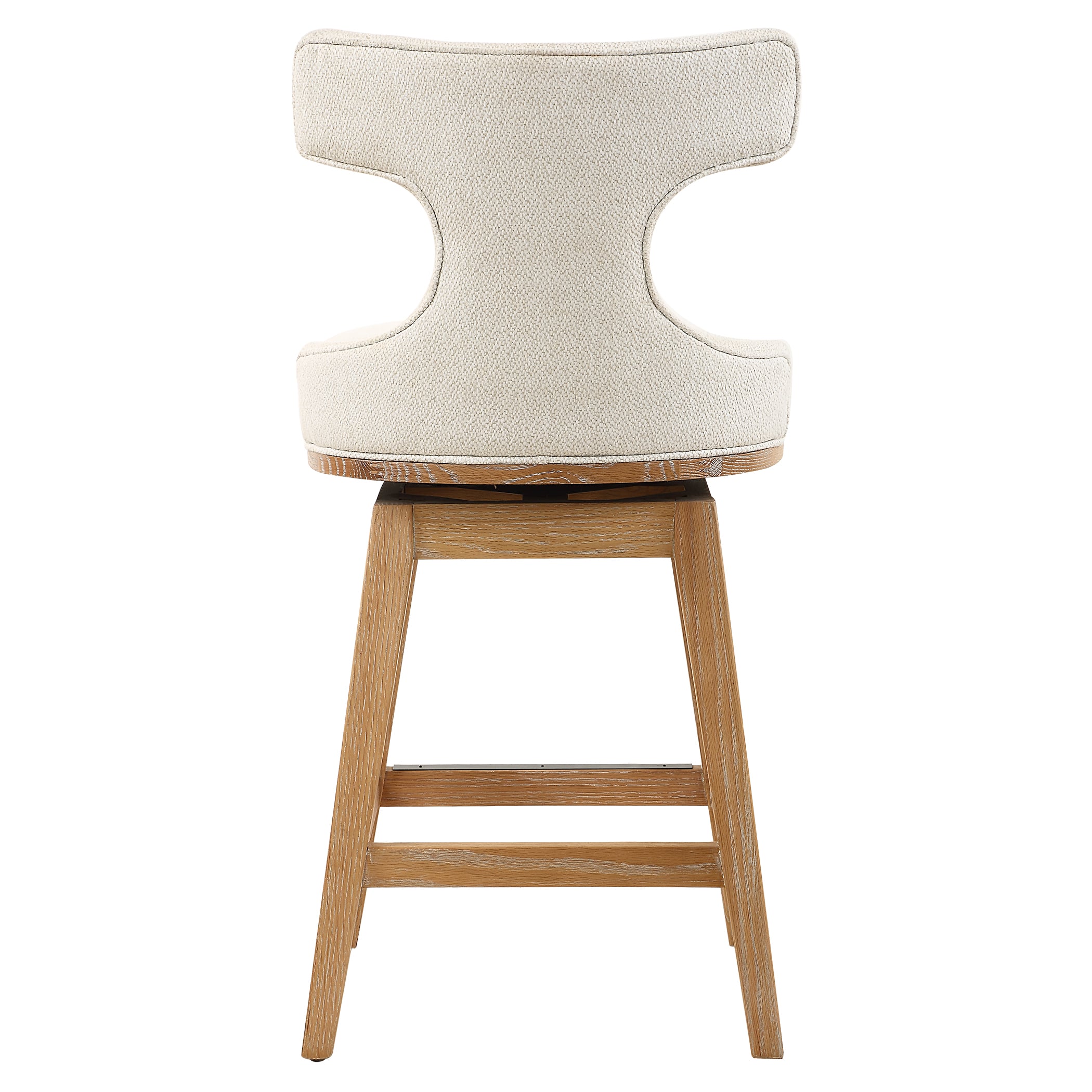 Uttermost Klismos Klismos Off-White Fabric Counter Stool
