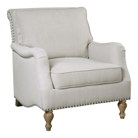 Armstead Antique White Armchair