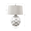 Uttermost Table Lamps Guerina Scalloped White Lamp