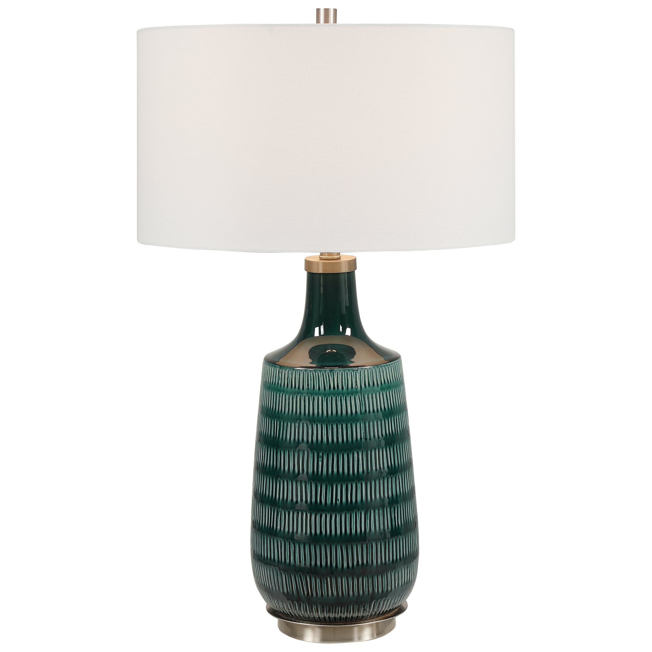 dark green bedside lamps