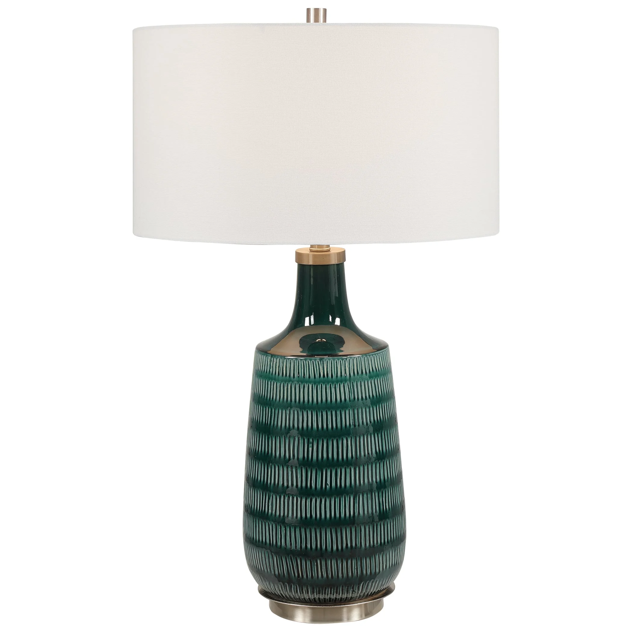 Uttermost White Artichoke Table Lamp : 26380-1