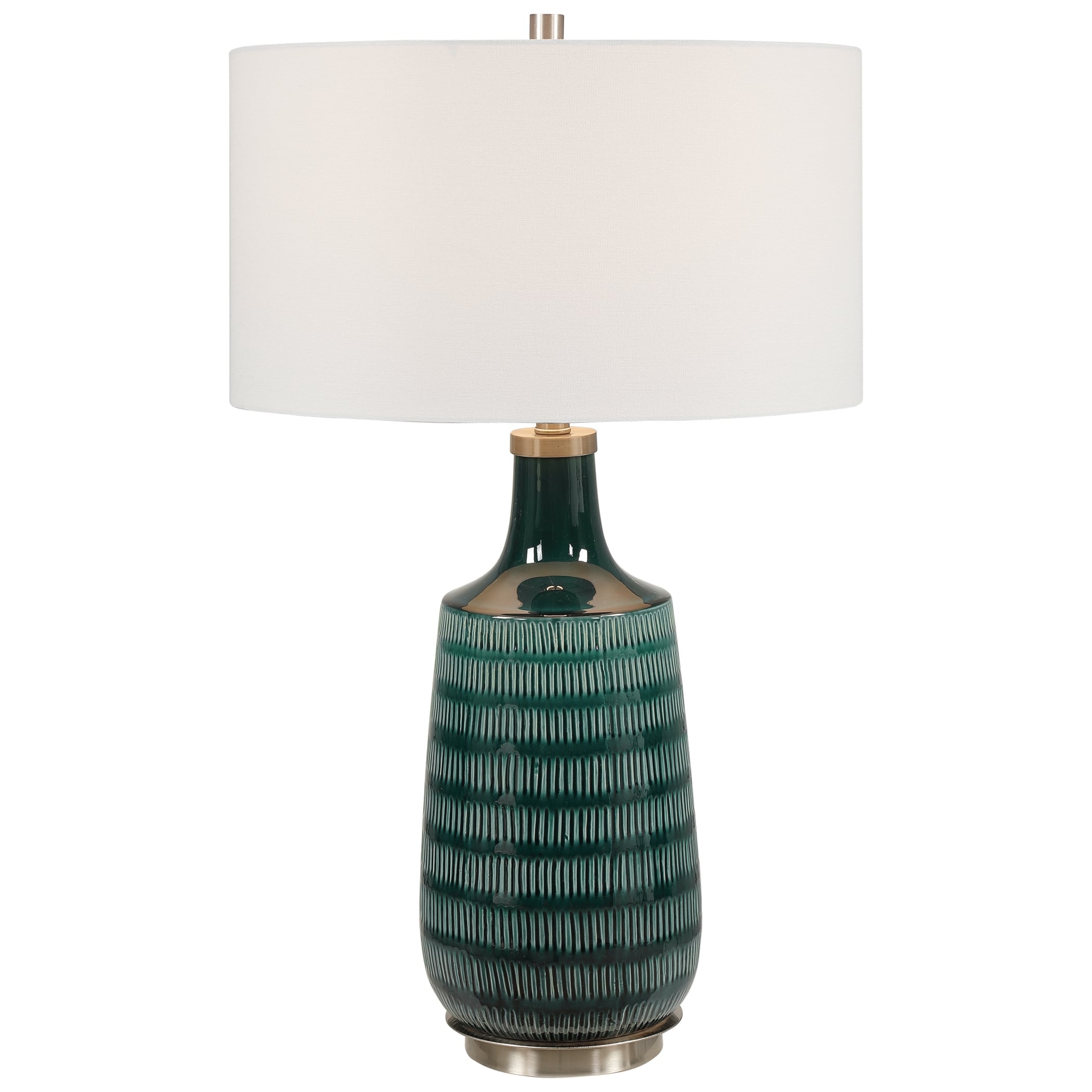 Uttermost Table Lamps 28376-1 Scouts Deep Green Table Lamp Upper Room  Home Furnishings Lamp Table Lamp