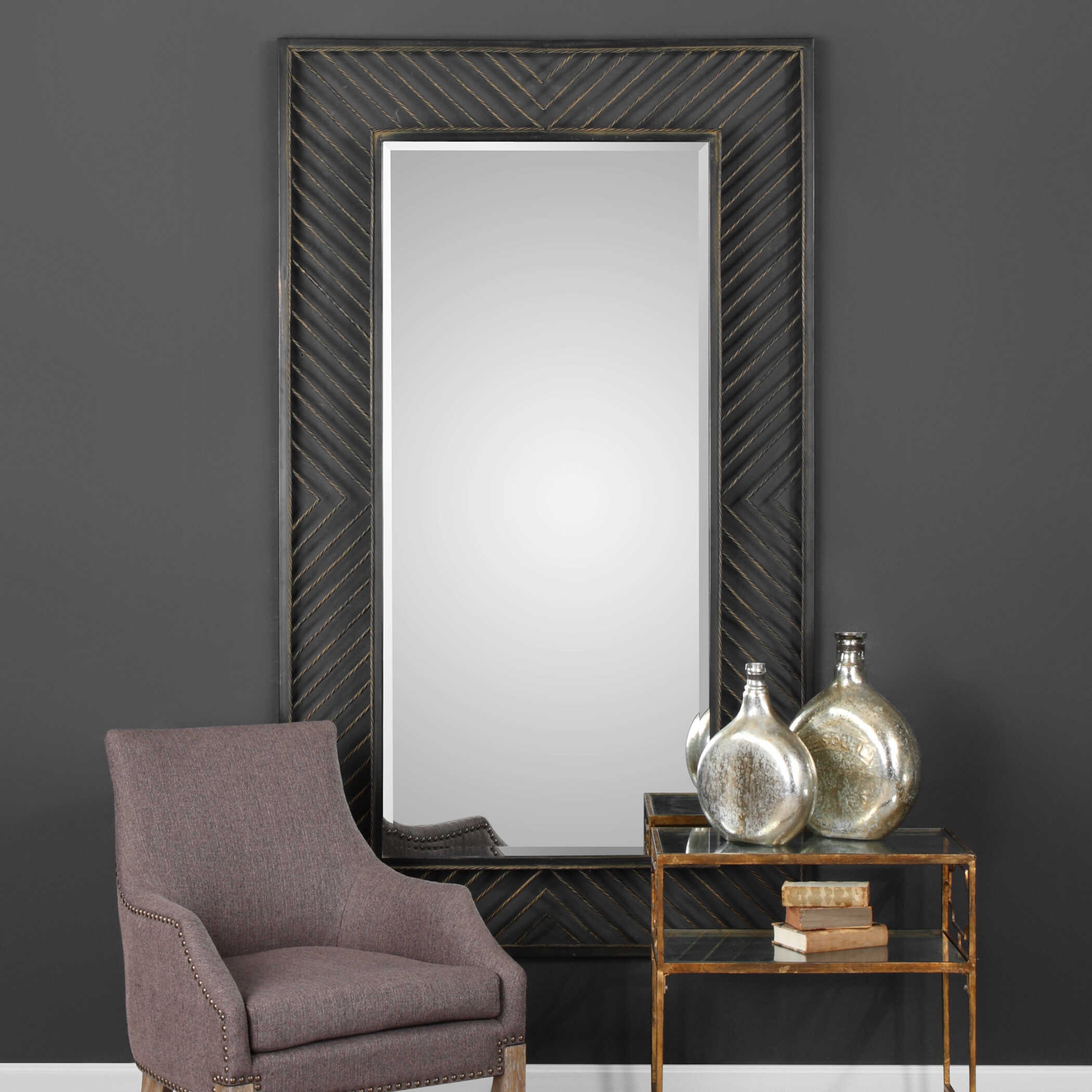 Uttermost Karel Karel Chevron Mirror