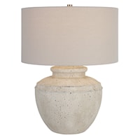 Rustic Artifact Aged Stone Table Lamp