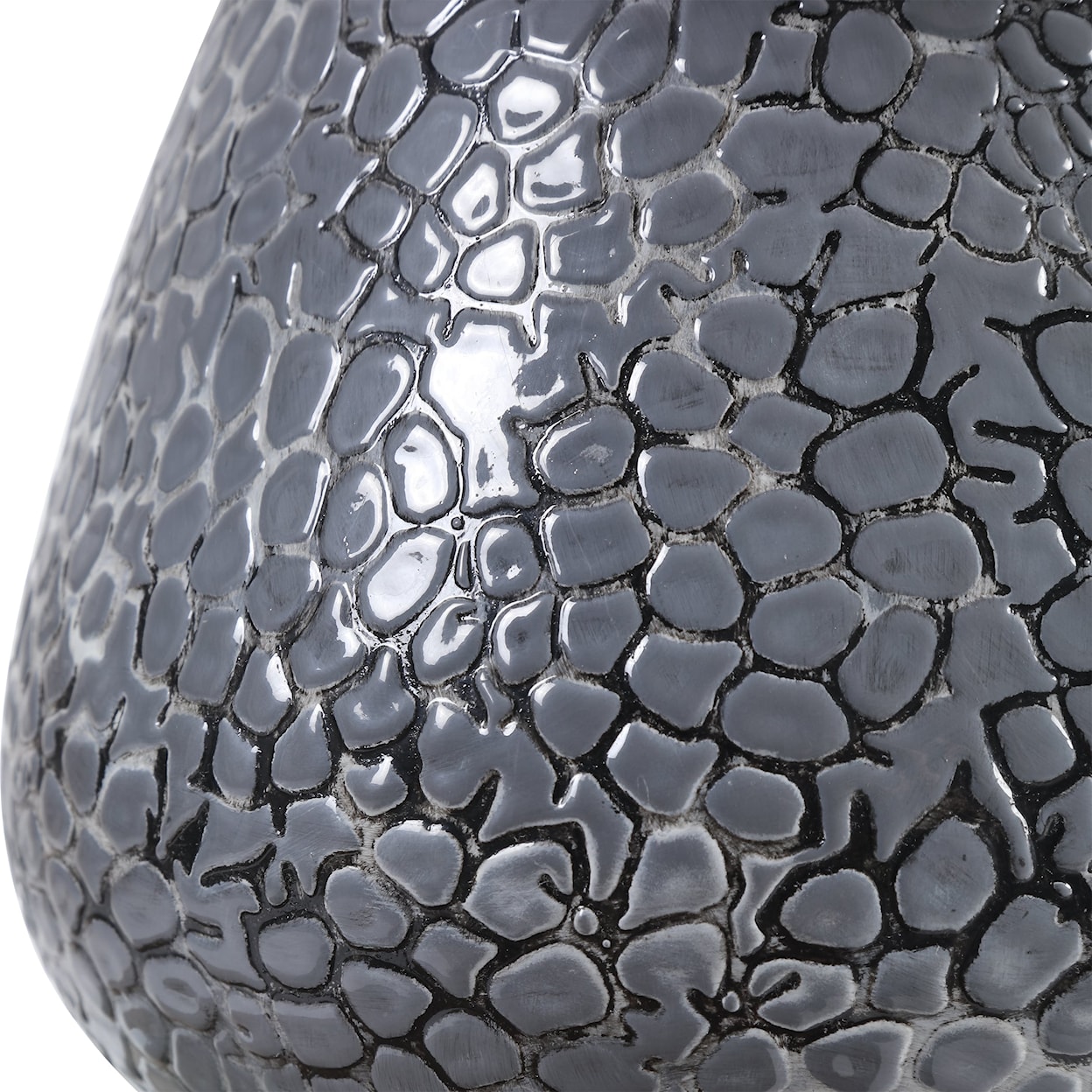 Uttermost Table Lamps Pebbles Metallic Gray Table Lamp