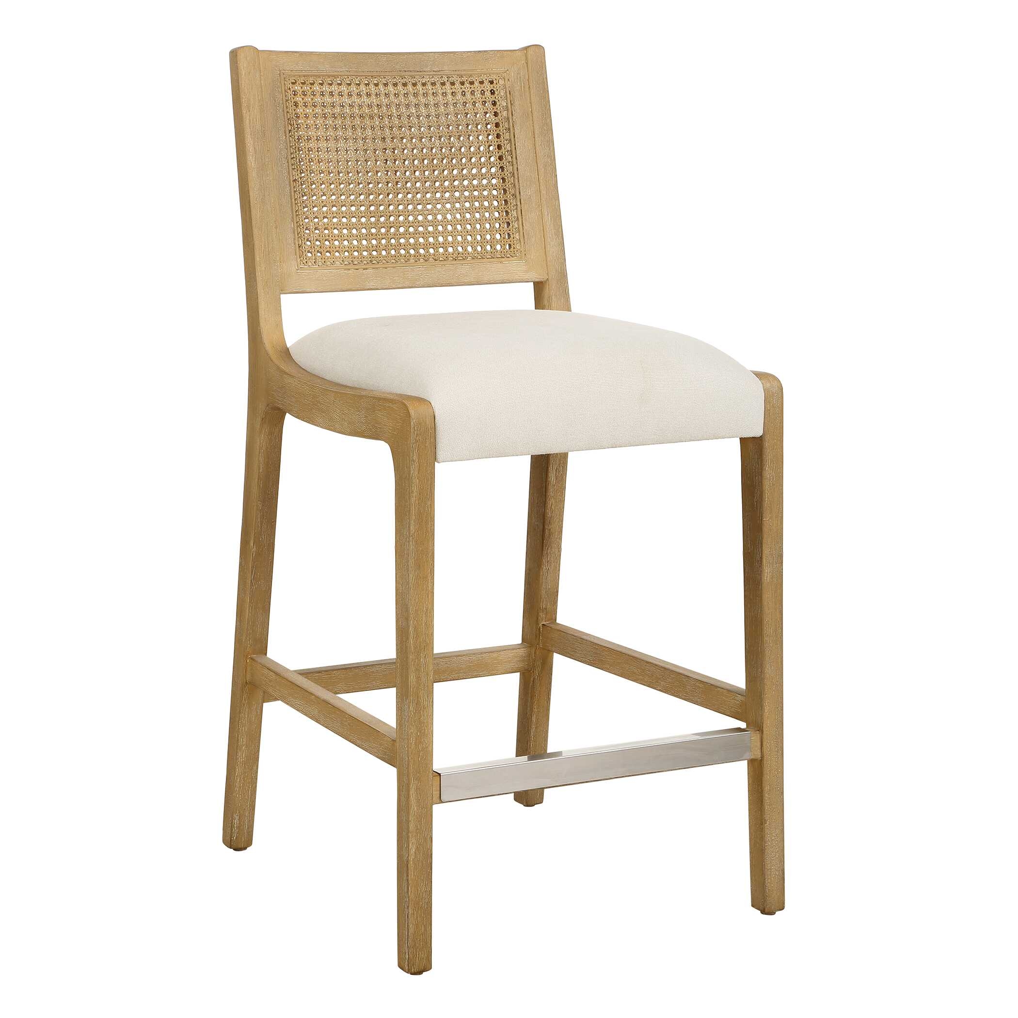 Uttermost Interweave Interweave Coastal Rattan Counter Stool