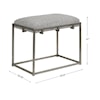 Uttermost Accent Furniture - Benches Edie Silver Small Bench