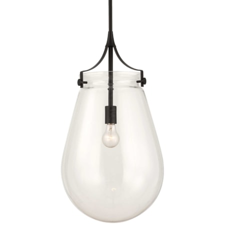 Dewdrop 1 Light Glass Shade Pendant