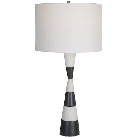 Bandeau Banded Stone Table Lamp