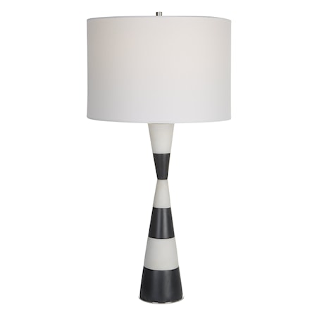 Bandeau Banded Stone Table Lamp