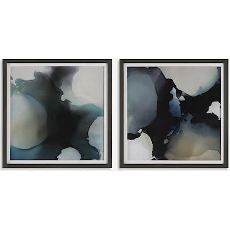 Telescopic Abstract Framed Prints Set/2