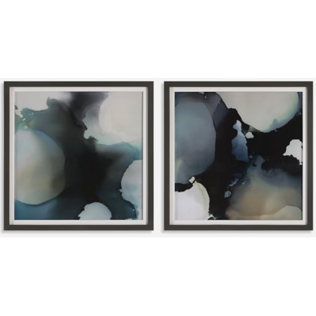 Telescopic Abstract Framed Prints Set/2