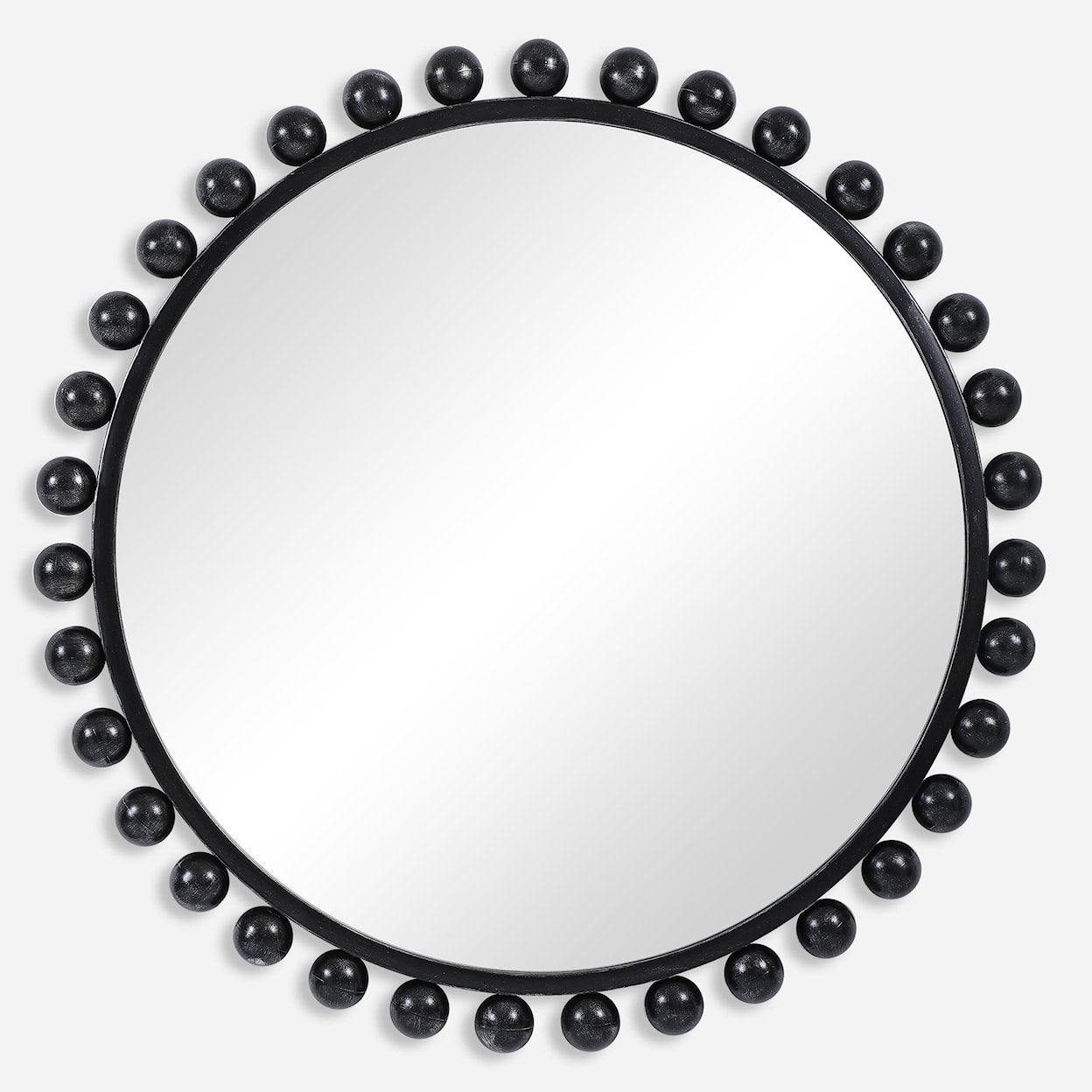 Uttermost Mirrors - Round Cyra Black Round Mirror