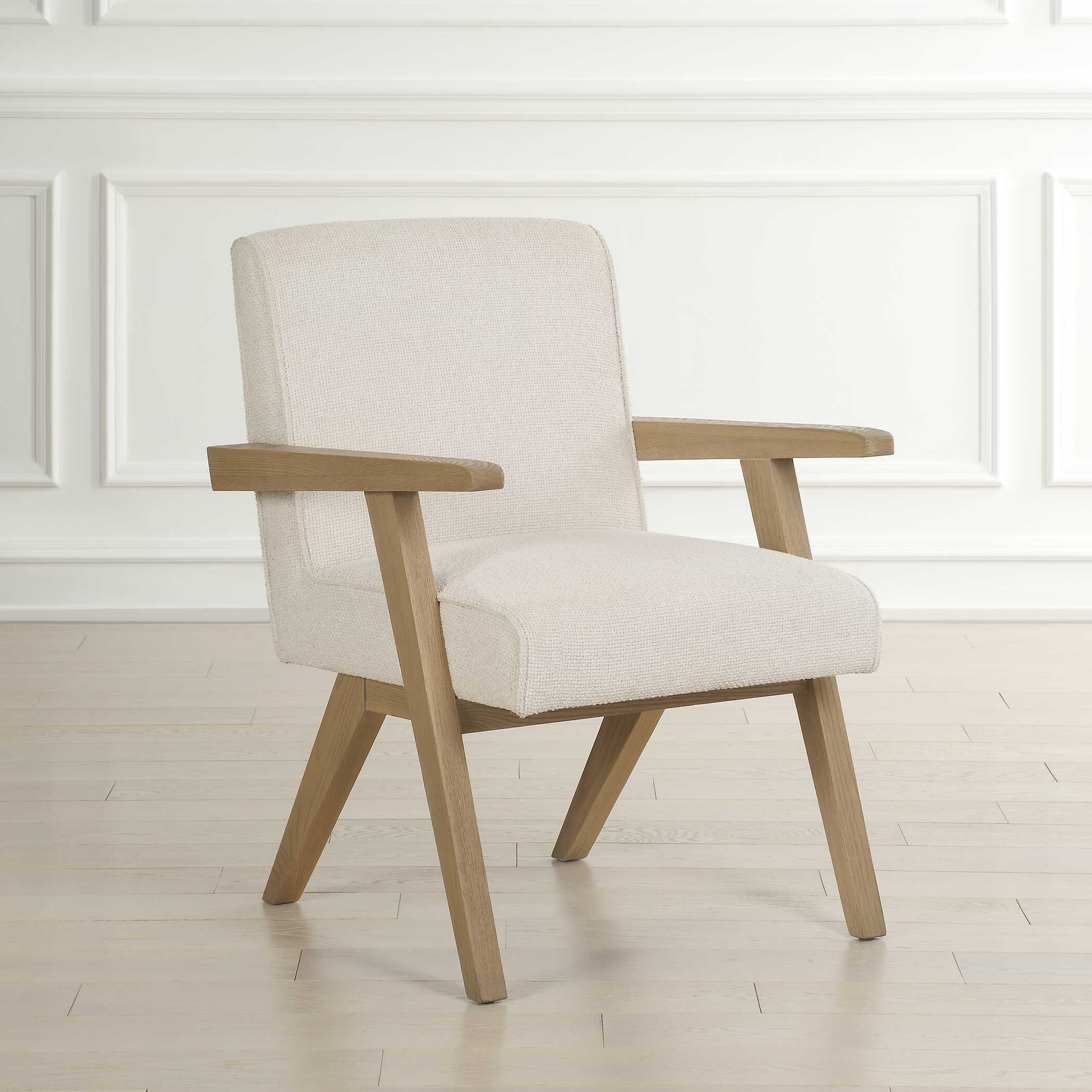 Blakely White Dining Arm Chair