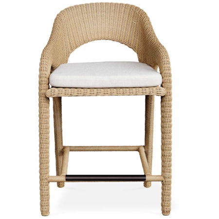 Kavali Outdoor Wicker Counter Stool