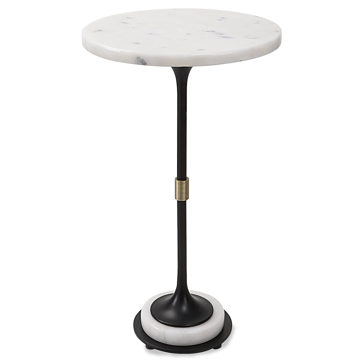 Uttermost Sentry Sentry White Marble Accent Table