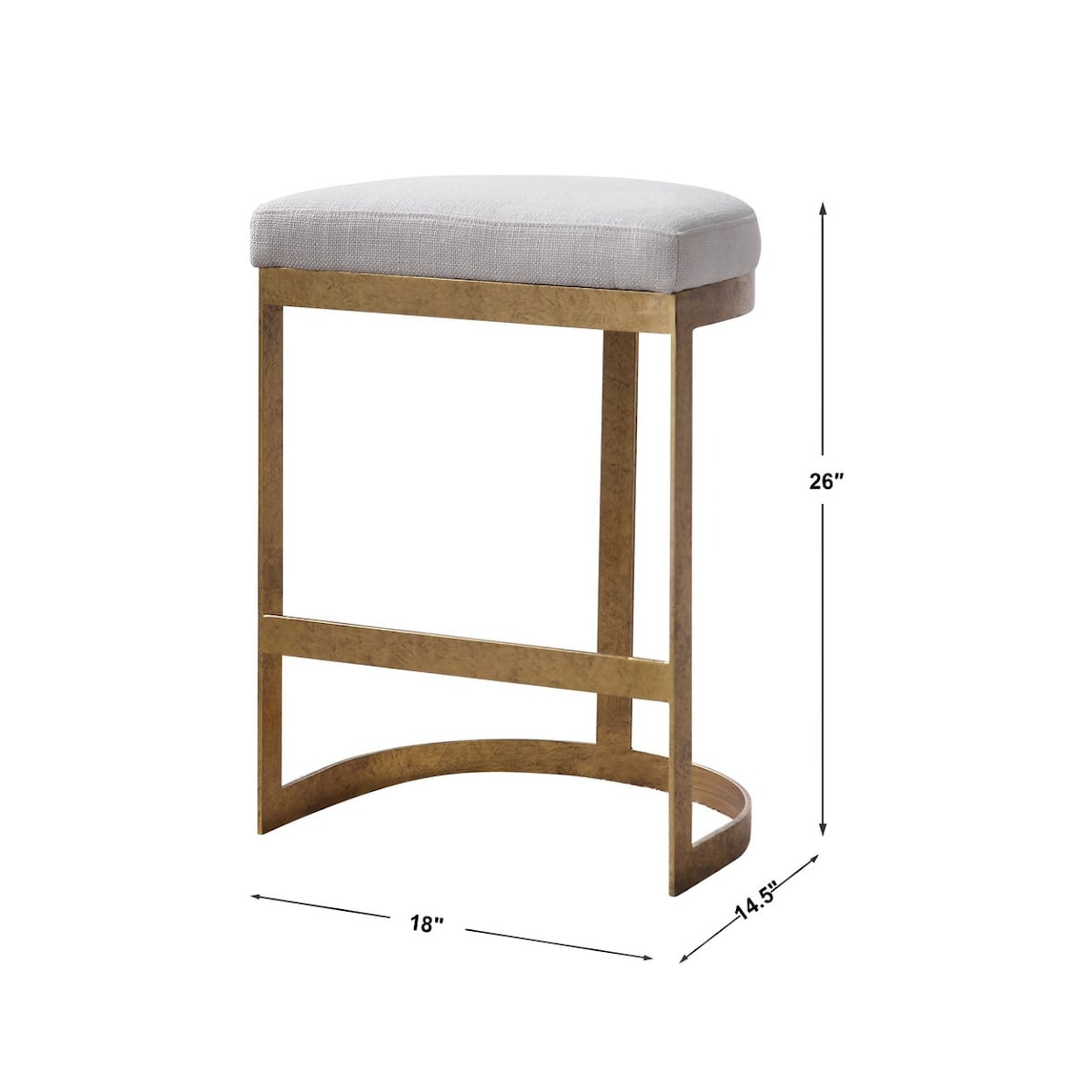 Uttermost Accent Furniture - Stools Ivanna Modern Counter Stool