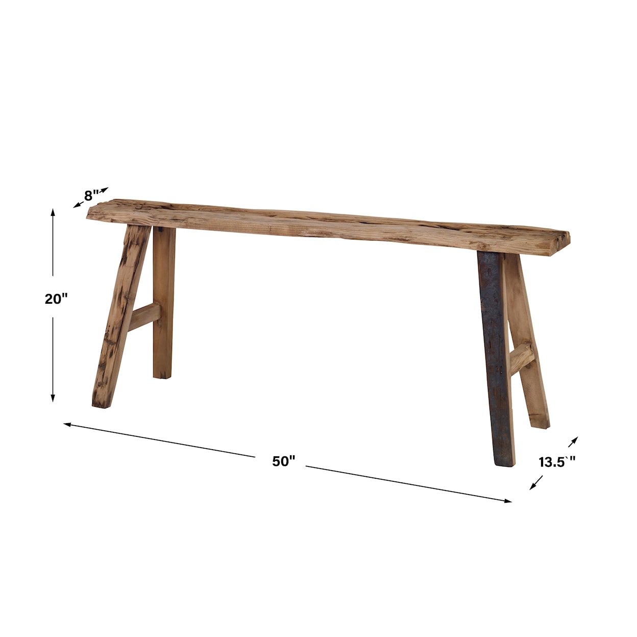 Uttermost Paddock Paddock Rustic Bench