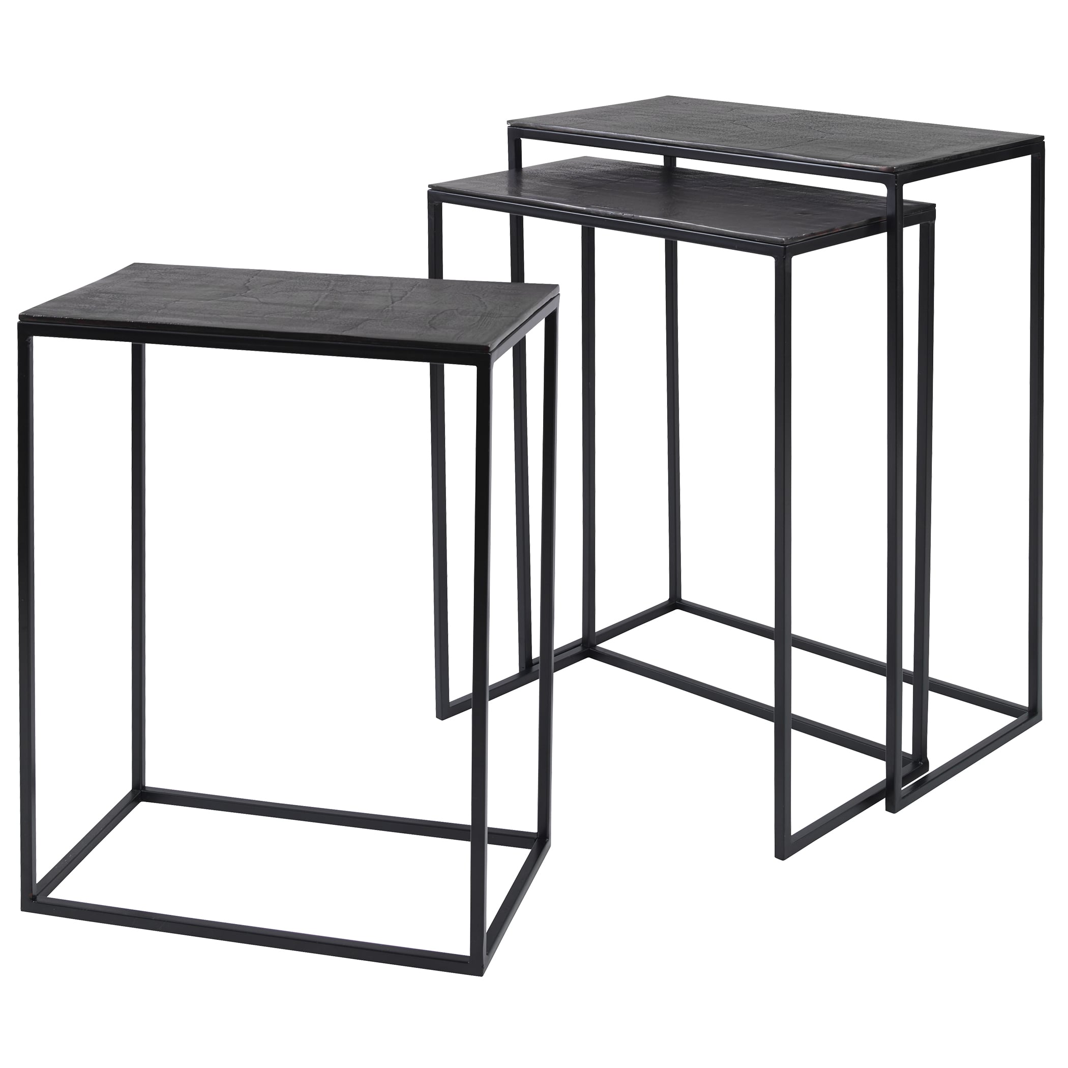 Coreene Iron Nesting Tables S/3