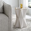 Uttermost Capella Capella White Accent Table