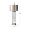 Uttermost Table Lamps Drustan Clear Glass Table Lamp