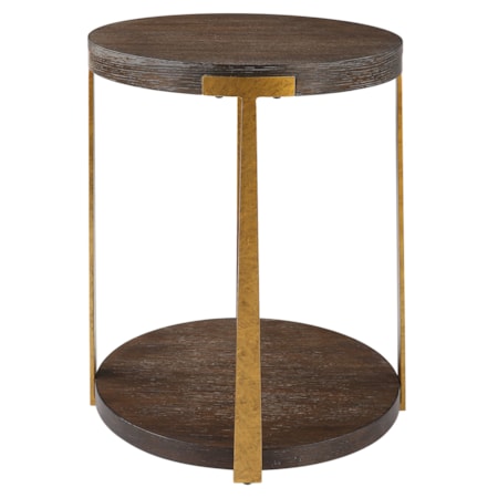 Palisade Round Wood Side Table