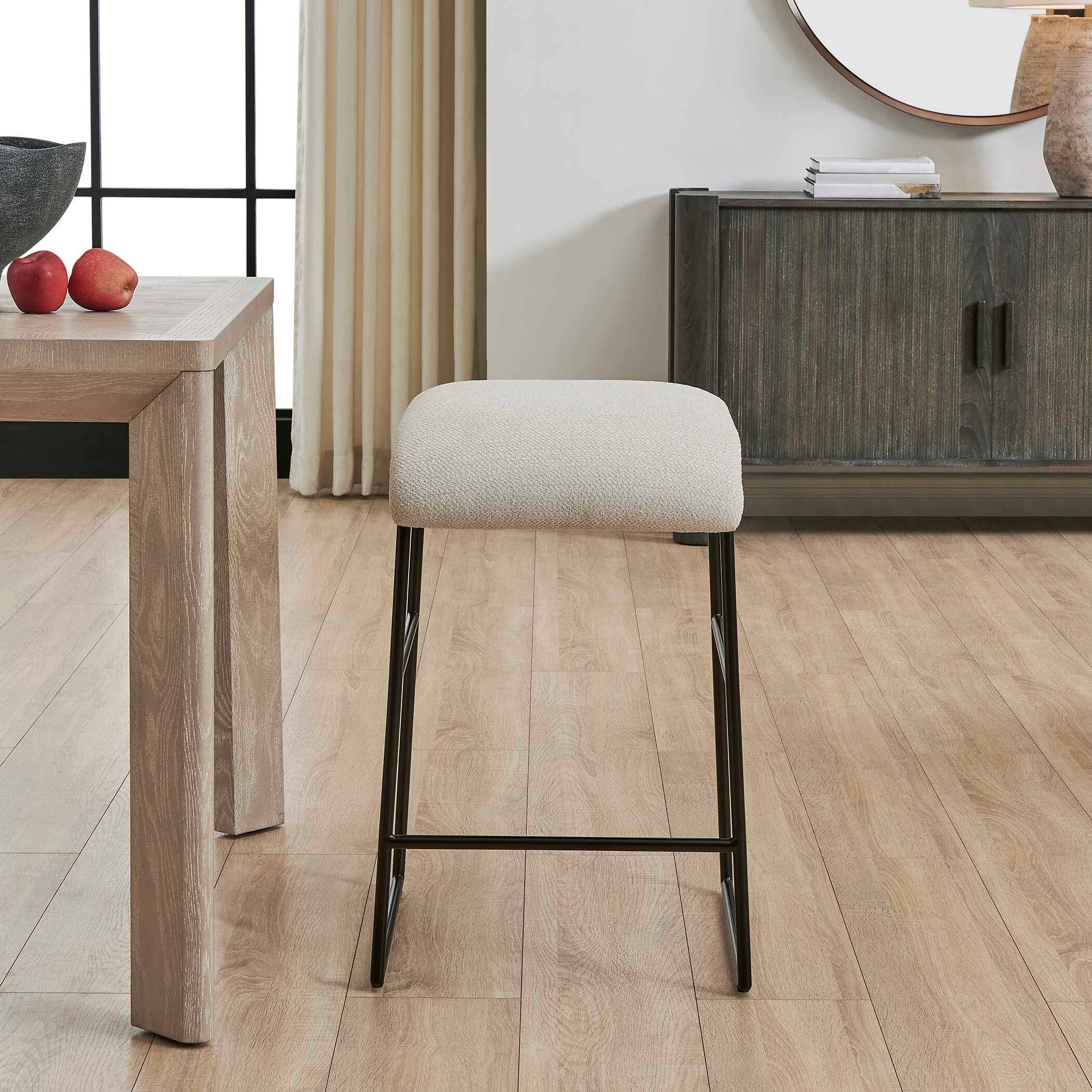 Uttermost Arcane Arcane Ecru Counter Stool