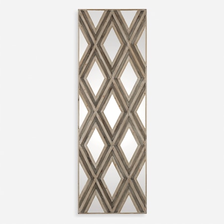 Tahira Geometric Argyle Pattern Wall Mirror