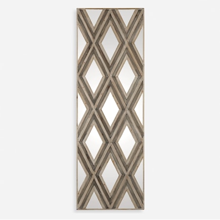 Tahira Geometric Argyle Pattern Wall Mirror