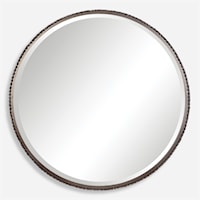 Ada Round Steel Mirror